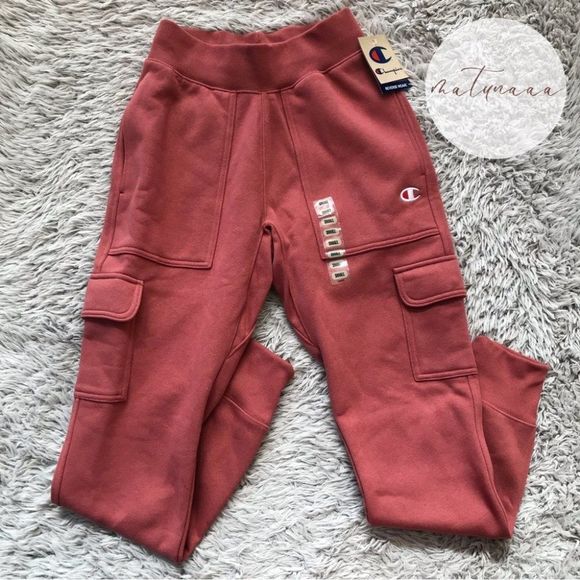 Champion Men's Reverse Weave Cargo Jogger in Sandalwood S - Picture 1 of 4
